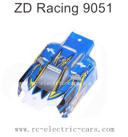 ZD Racing 9051 Parts-Body Shell Blue