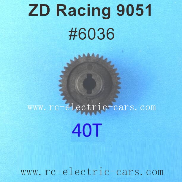 ZD Racing 9051 Parts-40T Main Gear 6036