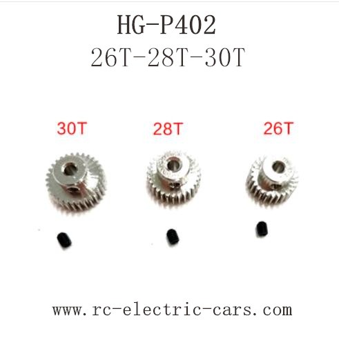 HENG GUAN HG P402 Parts Motor Gear Original 26T-28T-30T