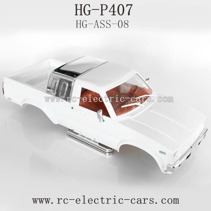 Heng Guan HG P-407 Parts Car Shell ASS-08 White color