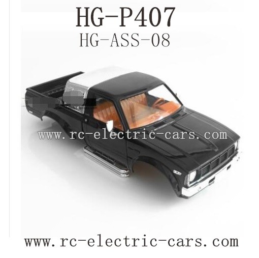 Heng Guan HG P-407 Parts Car Shell Black