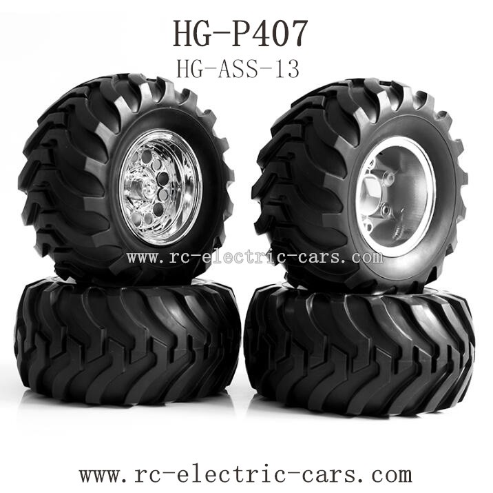 Heng Guan HG P-407 Parts Wheels Complete HG-ASS-13