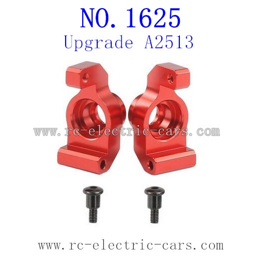 REMO 1625 Upgrade Parts-Carriers Stub Axle Rear Red