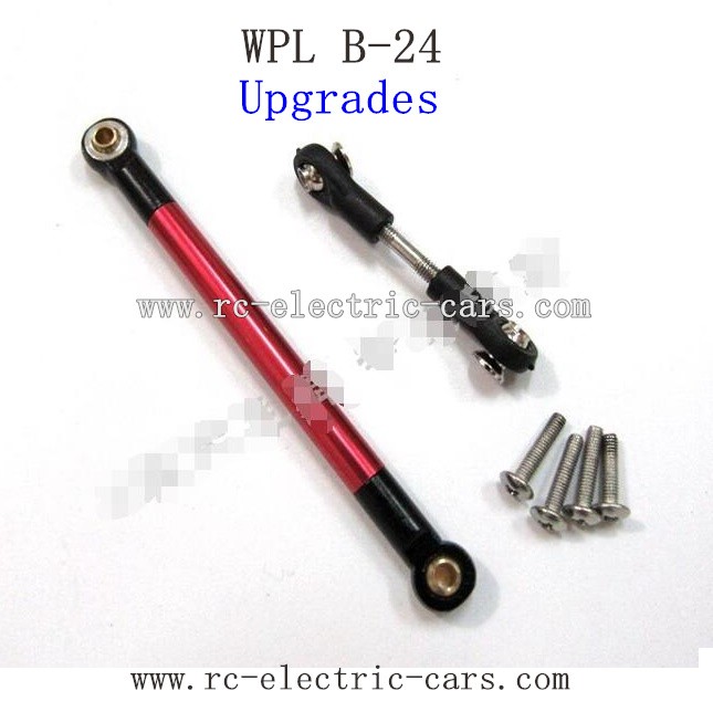 WPL B24 GAz-66 Upgrades-Red Metal Connect Rod and Red Metal Ball Head