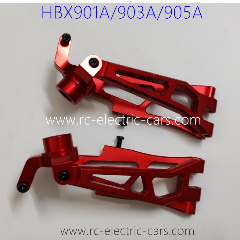 HBX 901A 903A 905A Upgrade Parts Metal Front Swing Arm kit with Steering Cups Red