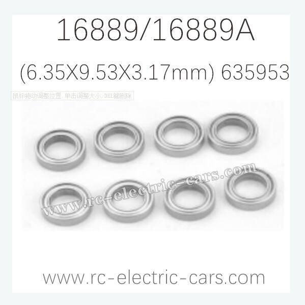 HAIBOXING HBX 16889 16889A RC Car Parts Ball Bearings 635953