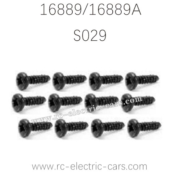 HAIBOXING HBX 16889 16889A RC Car Parts Pan Head Self Tapping Screws S029