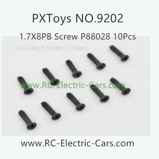 PXToys 9202 Car Parts-P88028 screws