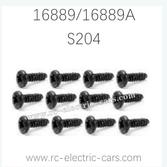 HAIBOXING HBX 16889 16889A RC Car Parts Pan Head Self Tapping Screws S204