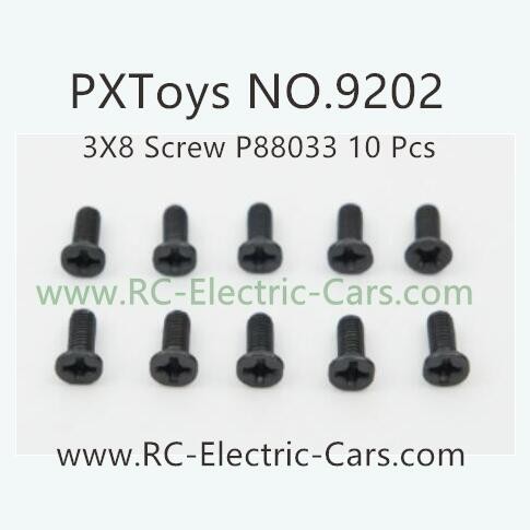 PXToys 9202 Car Parts-P88033 screws