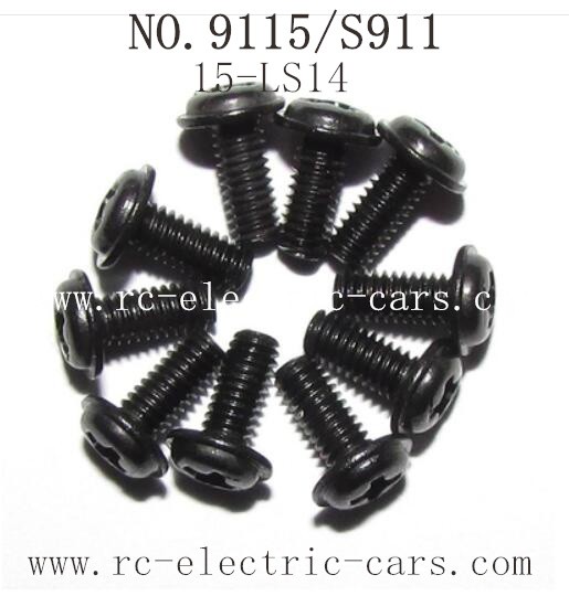 Xinlehong toys 9115 S911 parts Screw 15-LS14