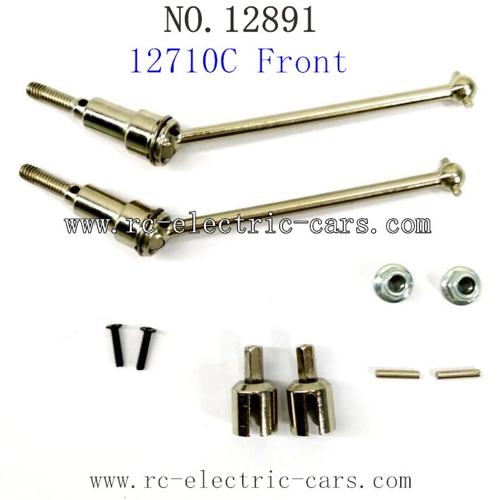HBX 12891 Dune Thunder RC Car Parts Upgrade Metal Drive Shafts 12710C