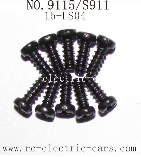 Xinlehong toys 9115 S911 Parts Round Headed Screw 15-LS04