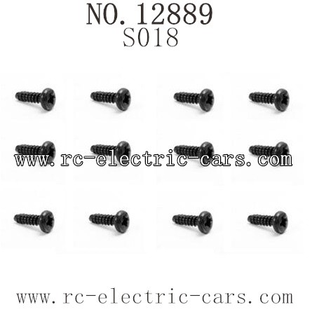 HBX 12889 Thruster parts Round Head Self Tapping Screw S018