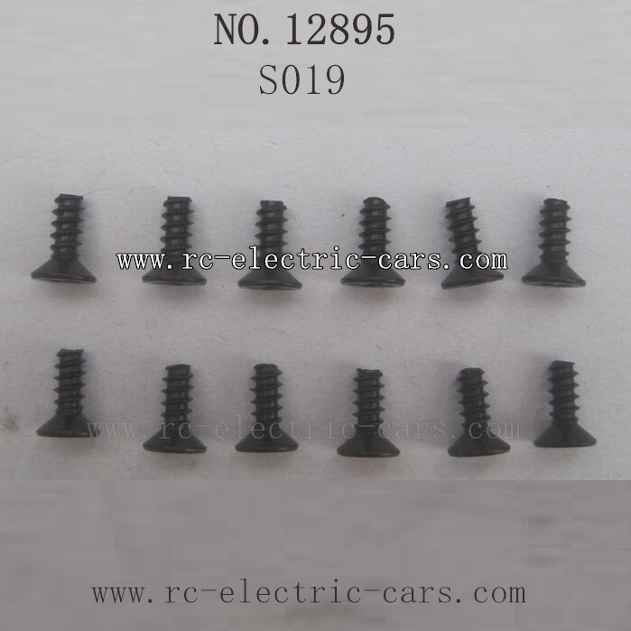 HBX 12895 Transit Parts-Countersunk Self Tapping Screw S019