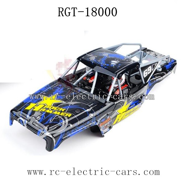 HSP RGT 18000 Rock Hammer Parts Car Shell Blue