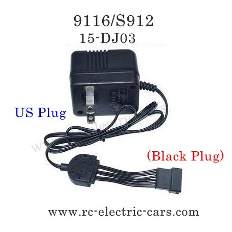 XINLEHONG Toys 9116 Parts Charger 15-DJ03 Black Plug