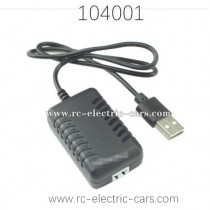 WLTOYS 104001 RC Car Parts 1374 7.4V 2000MaH USB Charger