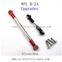 WPL B24 GAz-66 Upgrades-Silver Metal Connect Rod and Red Metal Ball Head
