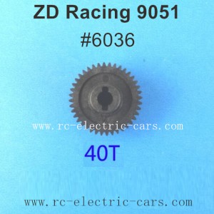 ZD Racing 9051 Parts-40T Main Gear 6036