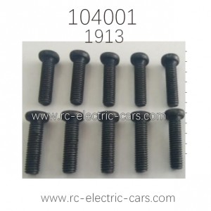 WLTOYS WL-TECK 104001 Parts 1913 Phillips round head machine Screw