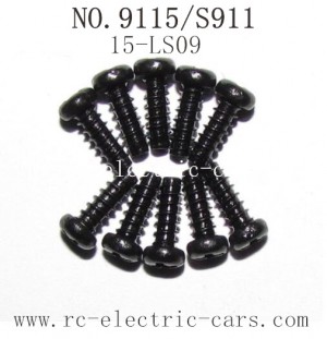 Xinlehong toys 9115 S911 parts-Screw 15-LS09