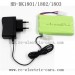 HuangBo HB DK1801 DK1802 DK1803 Car Parts, Battery and USB Charger, 1/18 Short Course Truck