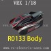 VRX Racing 1/18 Electric Car Parts-R0133 Car Body Only for RH1818 RH1819