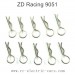 ZD Racing 9051 RAPTORS BX-16 RC Buggy Parts-R Shape Lock 10pcs