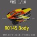 VRX Racing 1/18 Electric Car Parts-R0145 Car Body Only for RH1818 RH1819