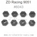 ZD Racing 9051 RAPTORS BX-16 RC Buggy Parts-Wheel Fixing HEX 6043