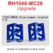 VRX RH1048-MC28 Crawler Upgrade Parts-Alum Bumper Bracket Front and Rear 11047-MC28