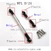 WPL B24 GAz-66 Upgrades Parts-Silver Metal Connect Rod Black Plastic Ball Head