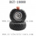 HSP RGT 18000 1/10 Hobby Rock Hammer Parts-Tires Complete