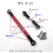 WPL B24 GAz-66 Upgrades Parts-Red Metal Connect Rod and Red Metal Ball Head