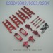 PXToys 9200 9202 9203 9204 RCTruck Upgrade Parts Swing Arm and Connect Rods Metal Version Red