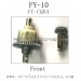 FEIYUE FY-10 Brave Parts, Front Differential Mechanism Components FY-CQ04, FY10 RC Racing Car