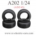 WLToys A202 Car Parts, Off-road Tires, 1/24 Scale 4WD Savace mini Truck