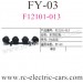 FeiYue FY-03 Cars Parts, Top LED F12101, FY03 Desert falcon monster Truck