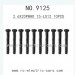 XINLEHONG Toys 9125 RC Truck Parts, Round Headed Screw 15-LS12, 4WD Off-road Car