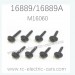 HAIBOXING HBX 16889 16889A RC Car Parts Wheel Lock Blots M16060