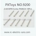 PXToys NO.9200 PIRANHA Car Parts, 2.6X30PB Screw P88024 10Pcs, 4WD RC Short Course