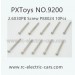 PXToys NO.9200 PIRANHA Car Parts, 2.6X30PB Screw P88024 10Pcs, 4WD RC Short Course