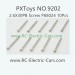 PXToys NO.9202 PIRANHA Parts, Round Head Screw P88024, 1/12 4WD Desert Buggy