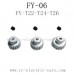 FEIYUE FY-06 Desert Eagle Parts, Motor Gear Set FY-T22-T24-T26, 6WD RC Car