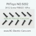 PXToys NO.9202 PIRANHA Parts, 3X12PB Round Head Screw P88025, 1/12 4WD Desert Buggy