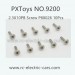 PXToys NO.9200 PIRANHA Car Parts, 2.3X10PB Screw P88026 10Pcs, 4WD RC Short Course