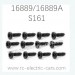 HAIBOXING HBX 16889 16889A RC Car Parts Pan Head Self Tapping Screws PBHO2.6X12mm S161