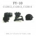 FEIYUE FY-10 Brave Parts, Rear Transmission Housing Components C12012 C12013 C12014, FY10 RC Racing Car