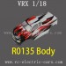 VRX Racing 1/18 Electric Car Parts-R0135 Car Body RH1811 RH1812 RH1816 RH1817 RH1820 RH1821